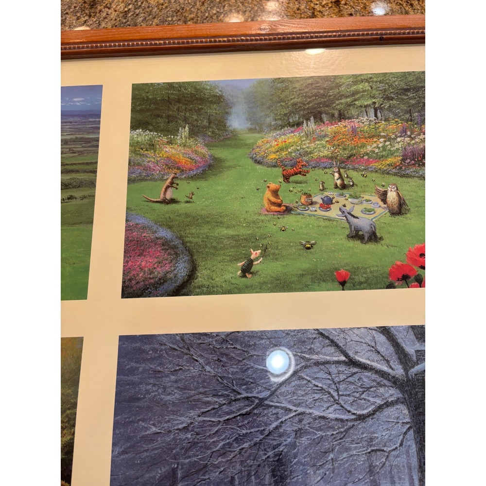 Peter Ellenshaw The Four Seasons of Winnie The Pooh Framed Art Print 38.5x26.5 - Picture 8 of 15